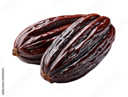 Wallpaper Mural Date Fruit Duo: Two perfectly preserved date fruits are presented, showcasing the natural beauty, texture, and rich color of this traditional delicacy. Torontodigital.ca