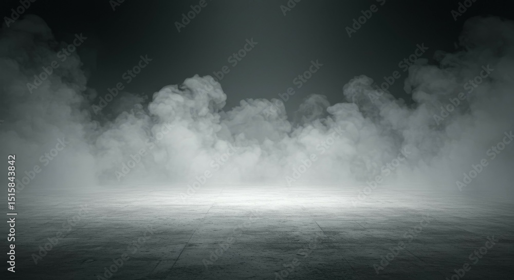 Atmospheric Fog on Concrete Surface Dark and Mysterious Atmospheric Fog on Concrete Surface Dark and Mysterious