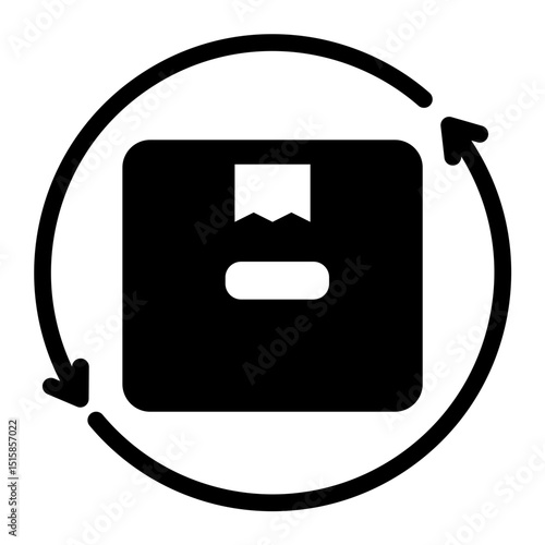 refund  icon in solid style