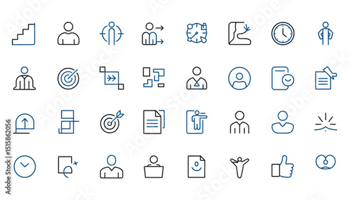 Recruitment & Headhunting Icons: Career, CV, Search & More

