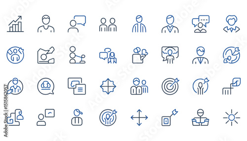 Recruitment & Headhunting Icons: Career, CV, Search & More

