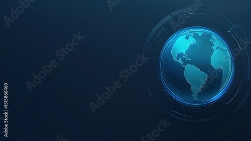 Abstract glowing earth graphic design for background use