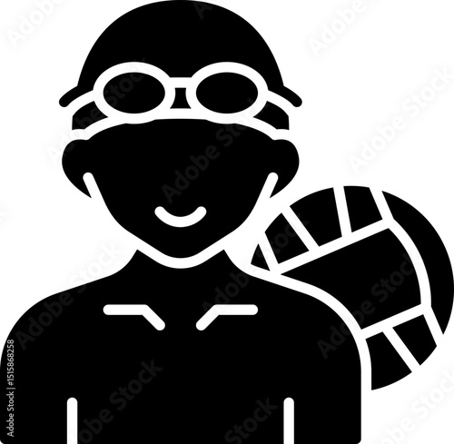 Water polo player icon