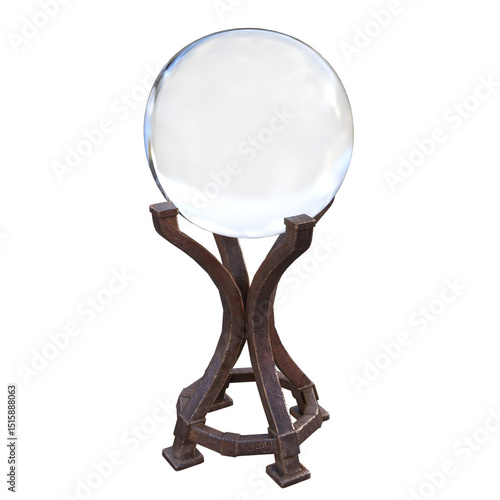crystal ball in a glass