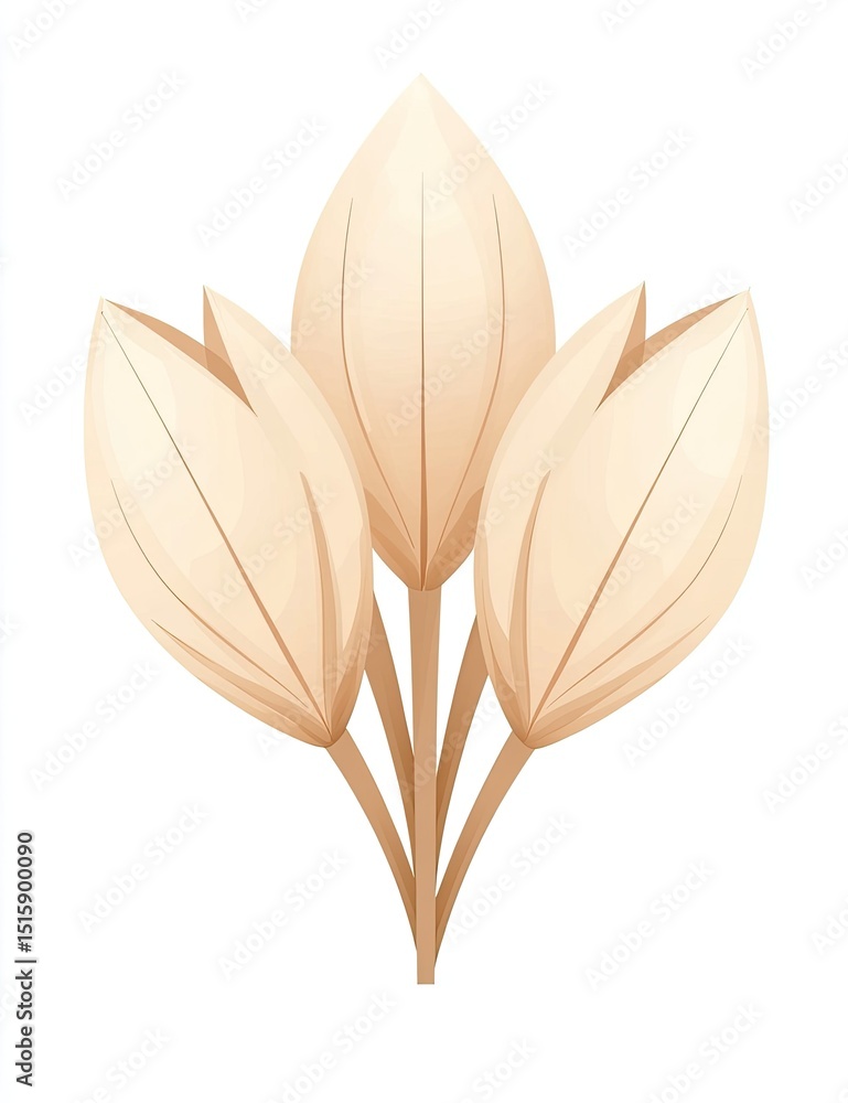 Delicate beige flower cluster Delicate beige flower cluster
