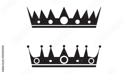 Detailed Crown Collection vector