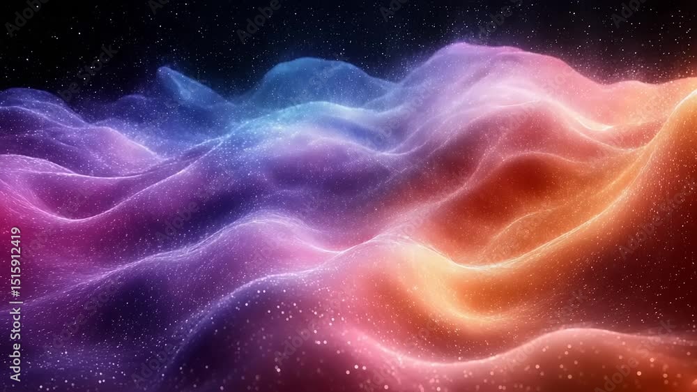 Vibrant Nebulae Landscape with Stellar Dust and Cosmic Colors, Dreamy Space Scenery Vibrant Nebulae Landscape with Stellar Dust and Cosmic Colors, Dreamy Space Scenery