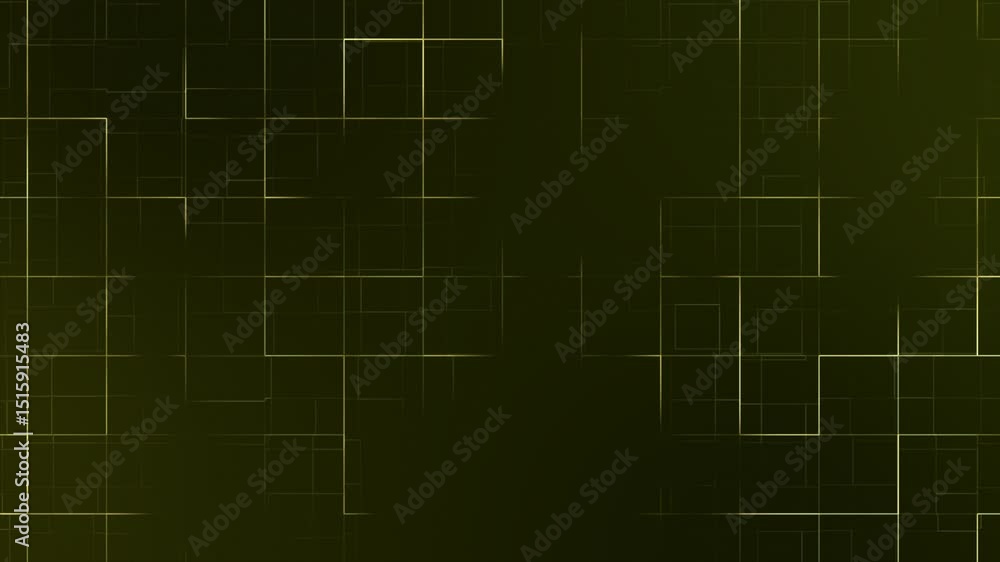 Yellow color moving golden lines box pattern luxury design black background Yellow color moving golden lines box pattern luxury design black background