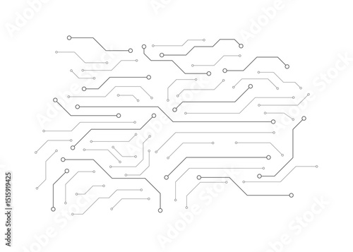 Abstract digital background with technology circuit board texture. Electronic motherboard illustration. Communication and engineering concept. Vector illustration 