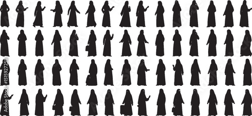 silhouetteOf Arabic woman 