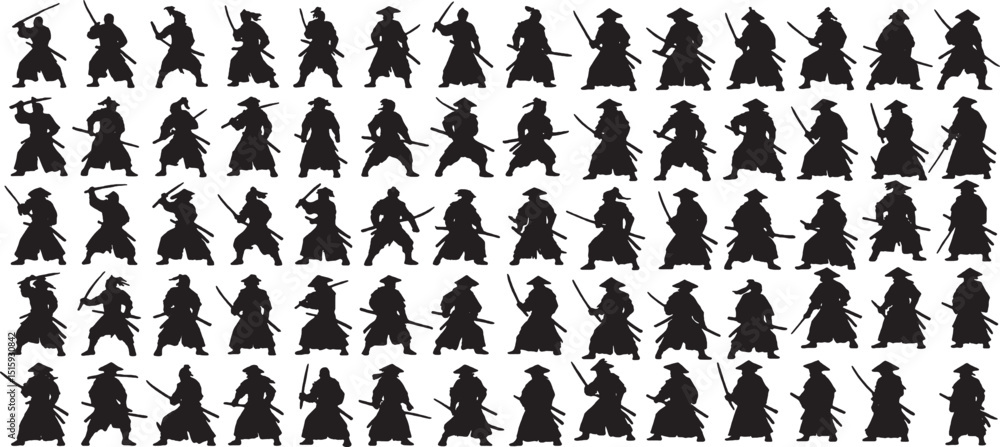 samurai silhouette samurai silhouette