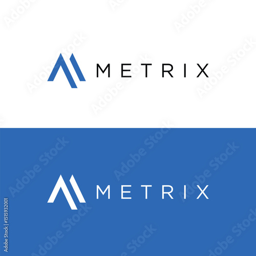 letter M logo icon vector