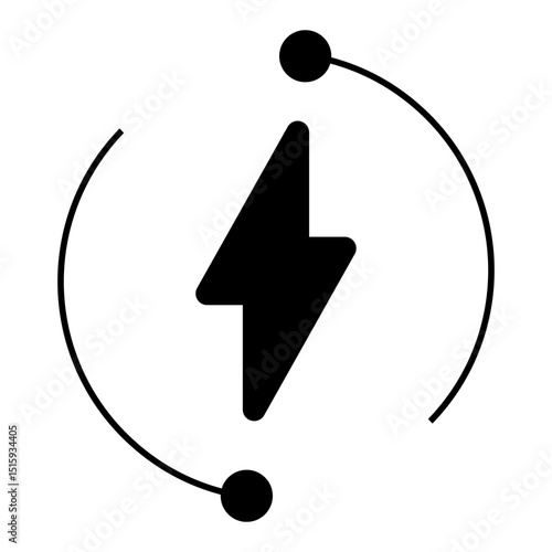 Charger icon vector. Charging illustration sign. Electricity symbol. Powerbank logo.