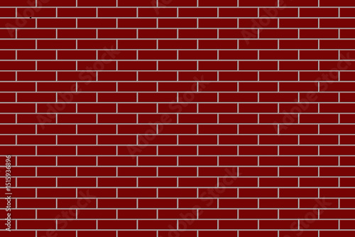 Red brick wall vector background