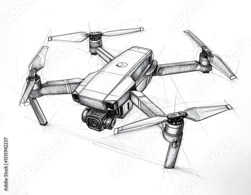 Detailed drone sketch