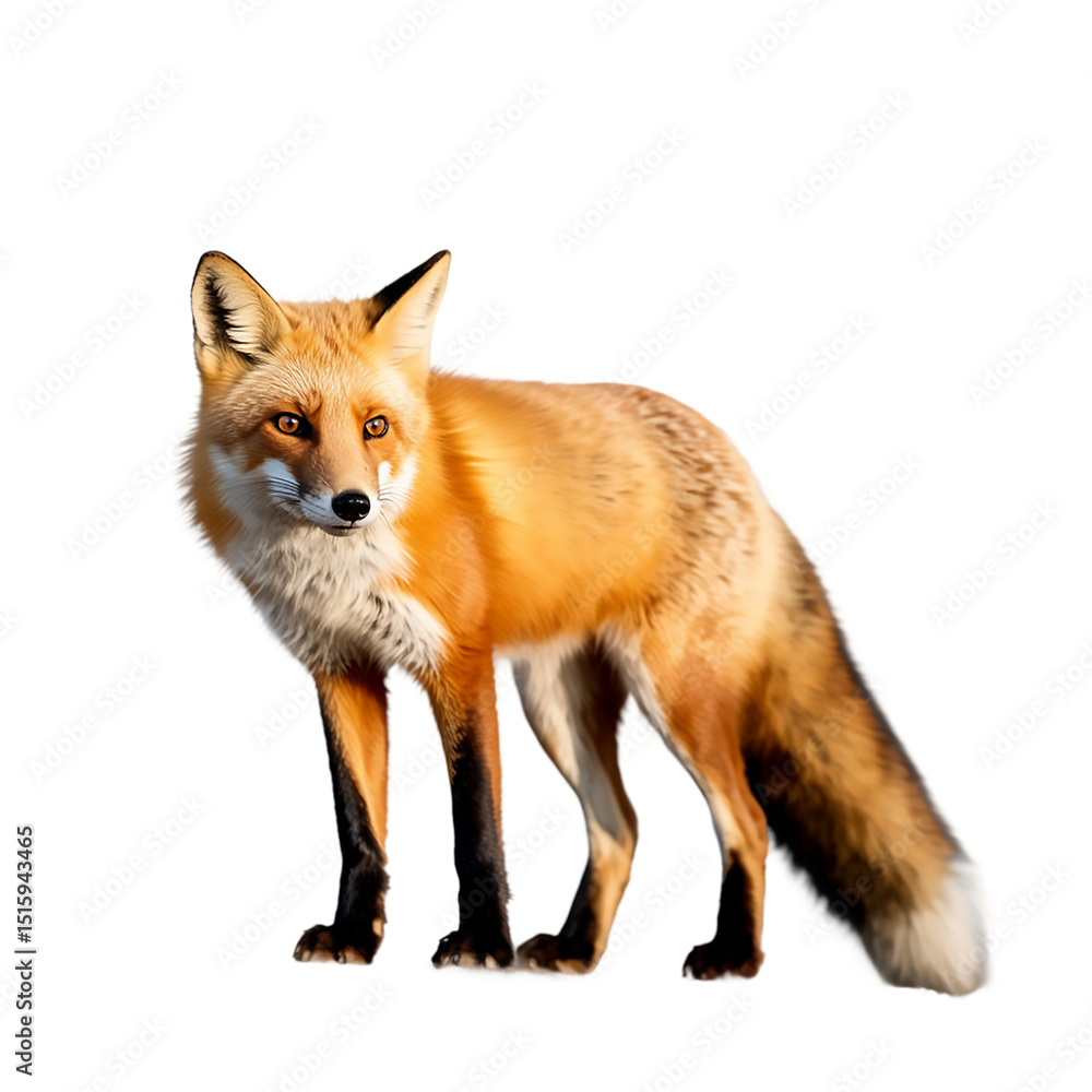 Fototapeta premium Majestic red fox in wild habitat stunning image