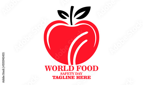 World food safety day vector design. world food safety day icon and world food safety day logo design