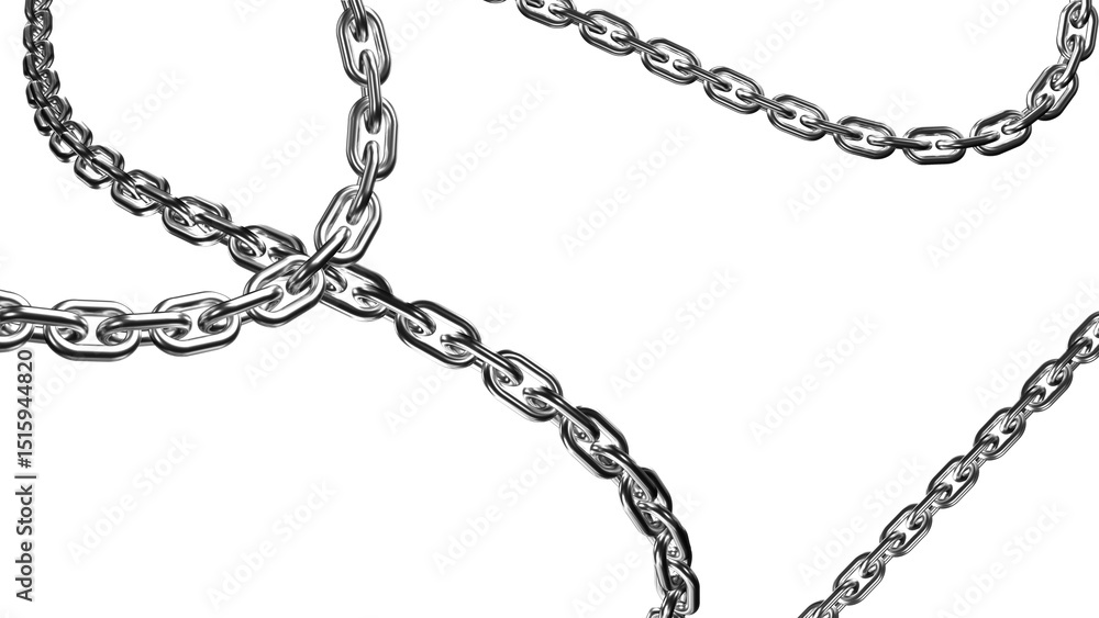 Realistic Hanging Metal Chain on White Background – Isolated Silver Chain Links in Curved Design for Industrial, Decorative, and Graphic Projects
Realistic Hanging Metal Chain on White Background – Isolated Silver Chain Links in Curved Design for Industrial, Decorative, and Graphic Projects