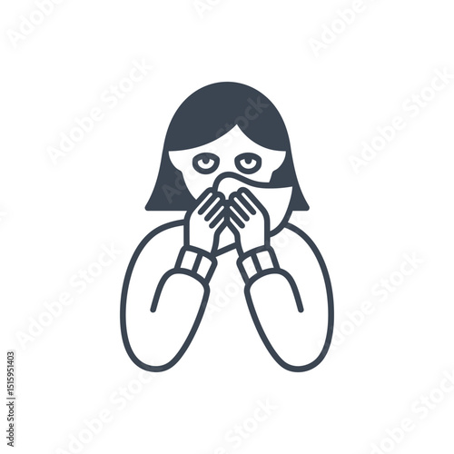 Person Sneezing Icon