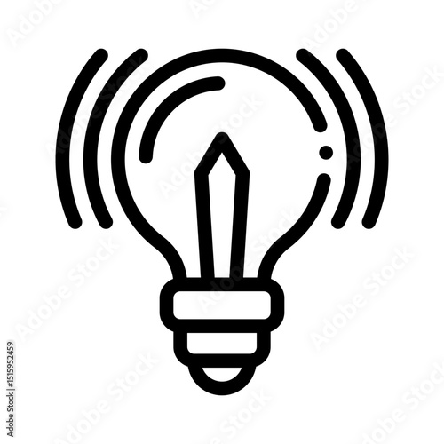 light bulb line icon