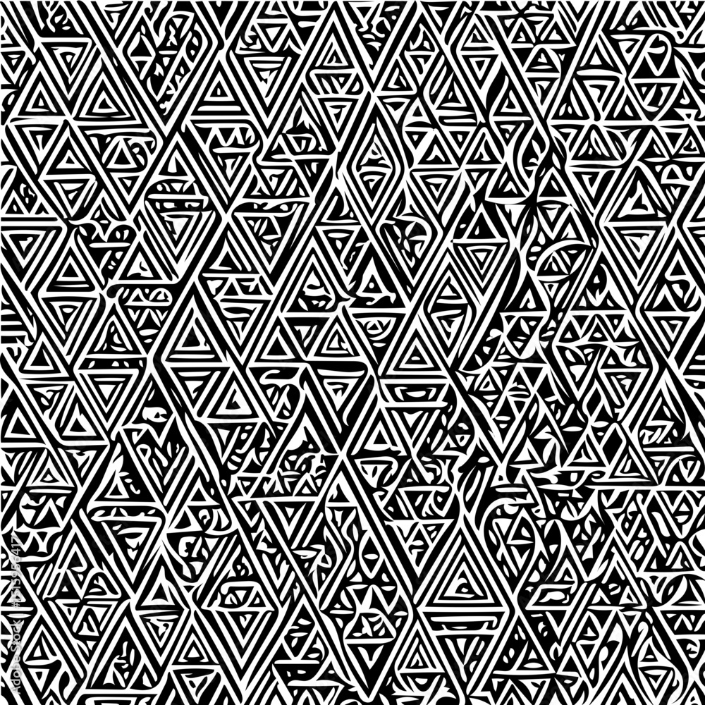 Seamless triangle grid pattern, modern geometric design in monochrome Seamless triangle grid pattern, modern geometric design in monochrome