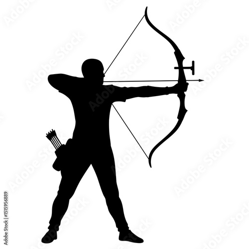 archer with bow and arrow