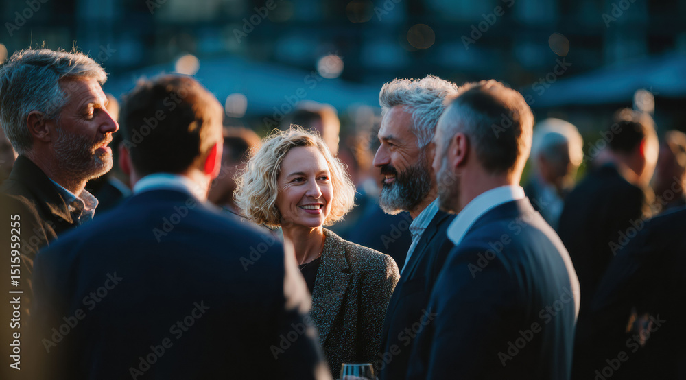 Obraz premium The lively event emphasizes the importance of connecting with others, whether for professional or personal growth, in an energetic and interactive atmosphere.