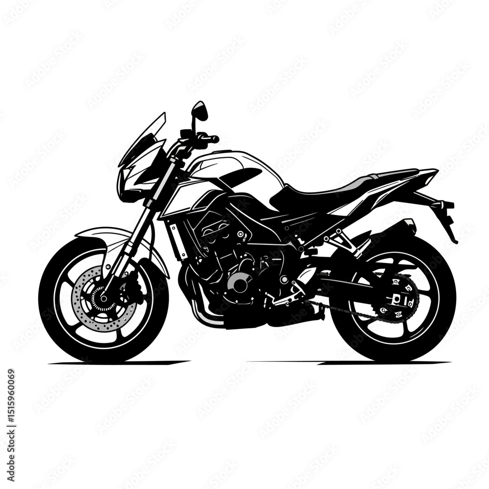 Obraz premium vintage motorcycle vector