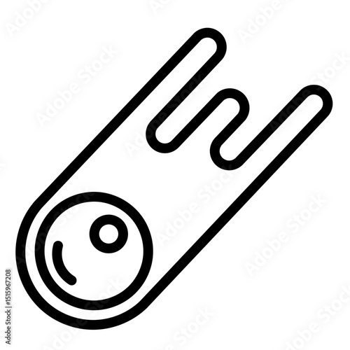 Meteor vector icon 