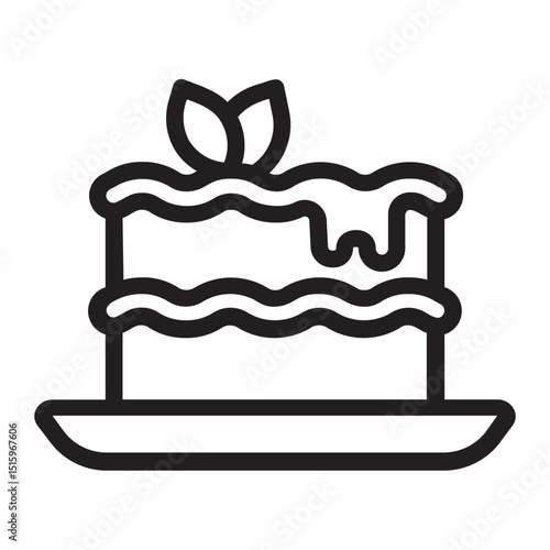lasagne line icon
