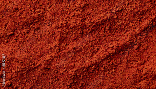 poudre d'argile, texture de surface en terre rouge sèche