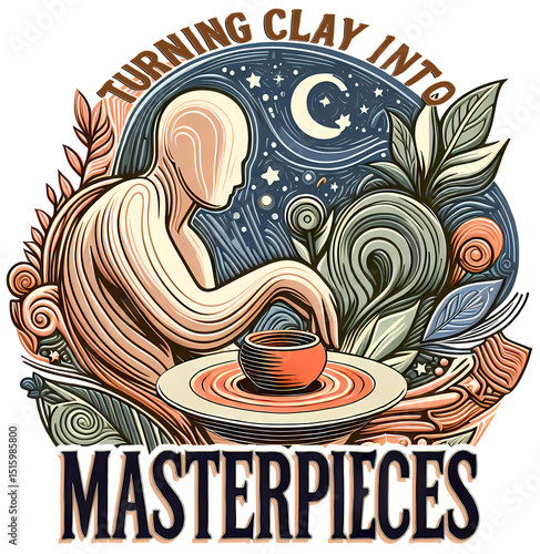 Turning Clay into Masterpieces, typography