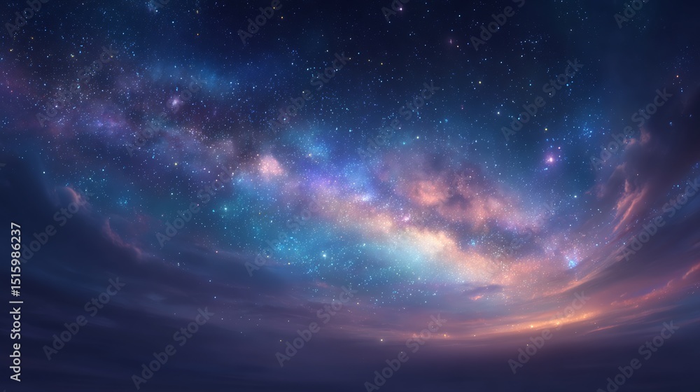 Fototapeta premium A breathtaking, colorful celestial expanse.
