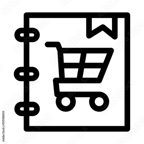 Shopping schedule icon