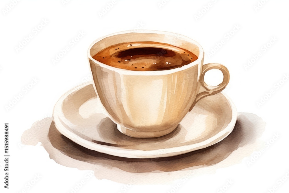 Fototapeta premium Coffee cup saucer drink mug.