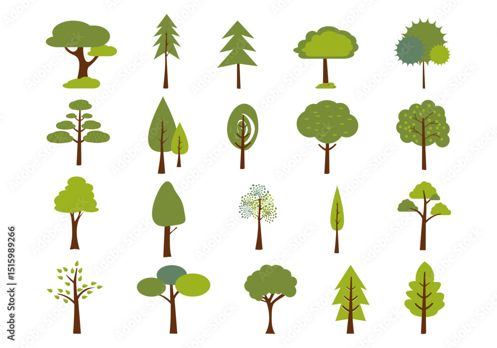 Fototapeta premium Nature Tree Illustration Element