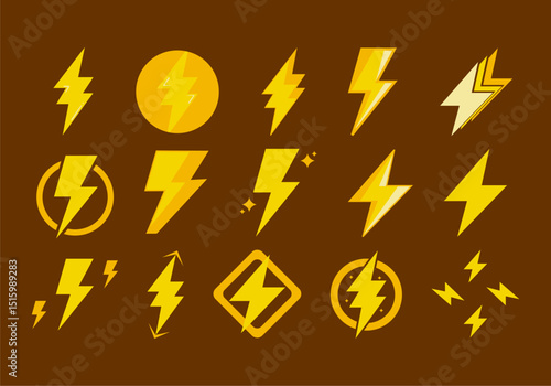 Lighting Bolt Icon Element