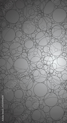 Abstract background of circles of different diameters. Vector illustration. Sketch for creativity.