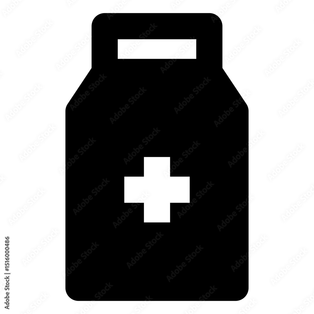 Obraz premium medical solid icon set