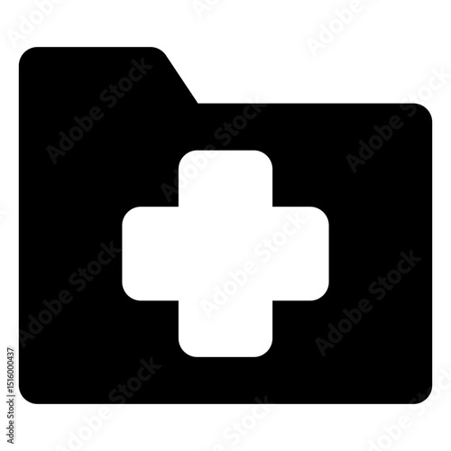 medical solid icon set