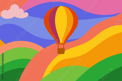 landscape with rainbow