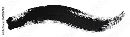 Black paintbrush stroke