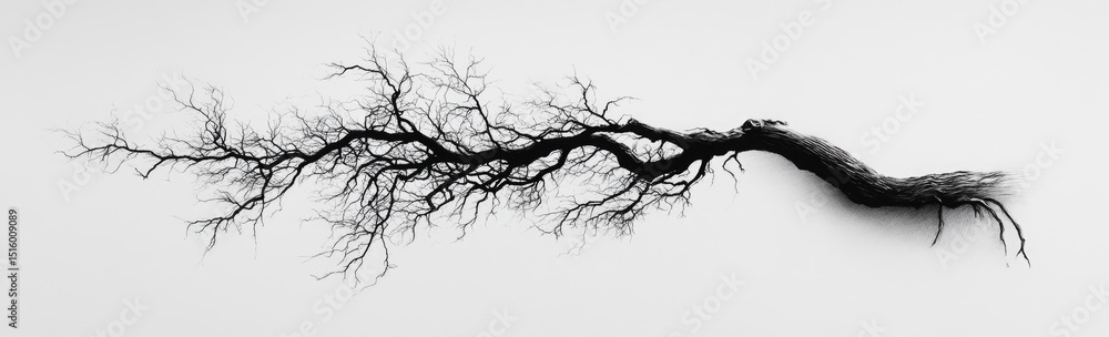 Obraz premium Bare Tree Roots Stretching