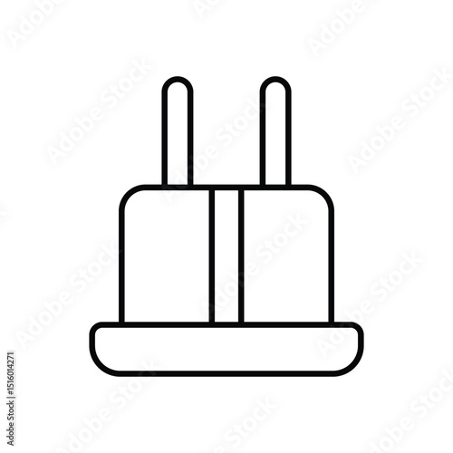 Travel Adapter Icon vector stock illustration