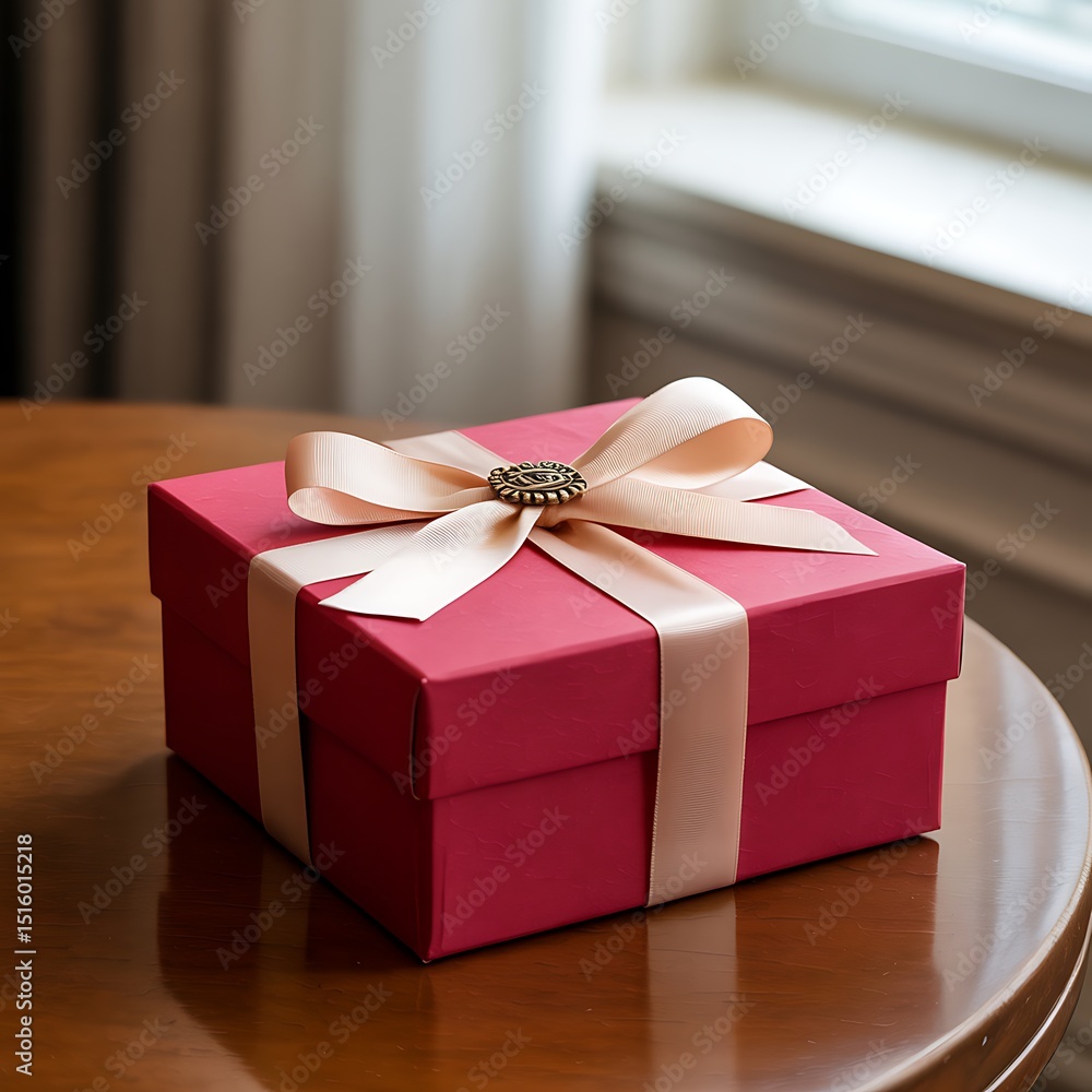 gift box on a red background gift box on a red background