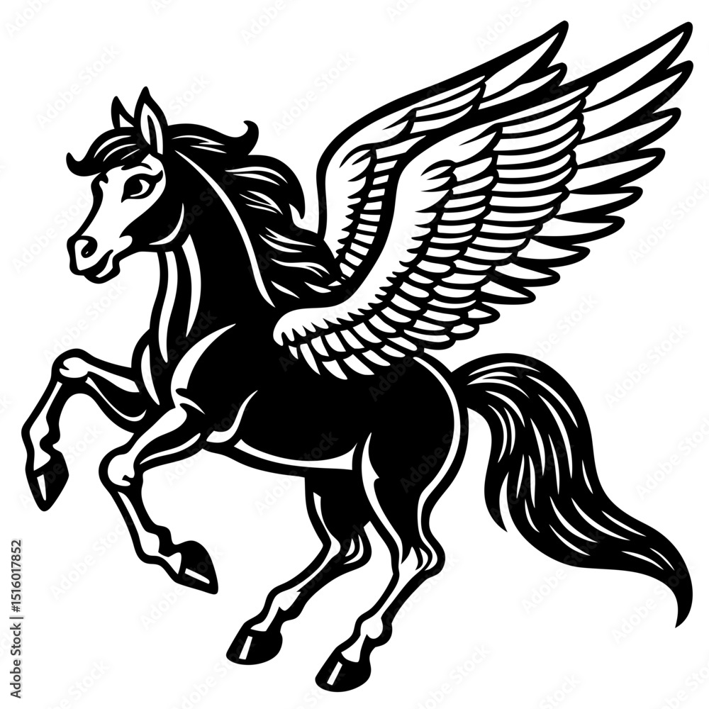 Obraz premium horse silhouette vector