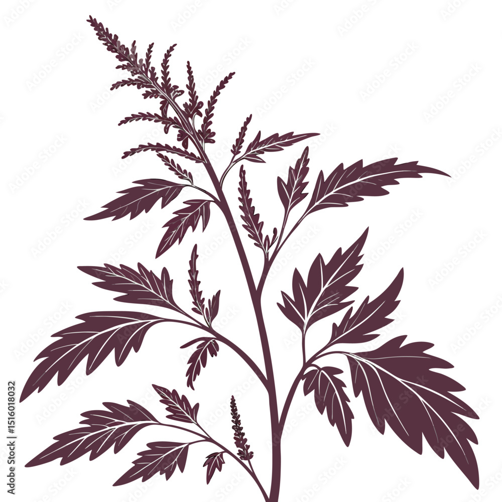 Naklejka premium black and white goosefoot