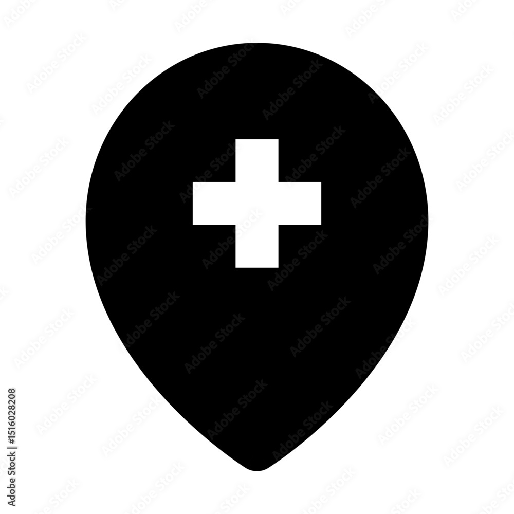 location and map solid icon set location and map solid icon set