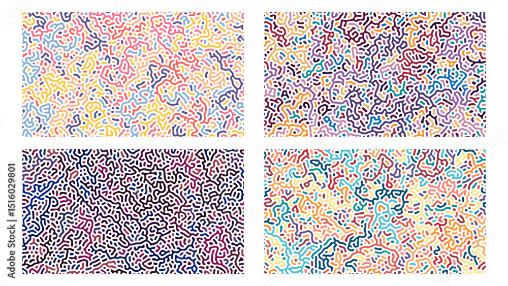 SET ABSTRACT COLORFUL LINES TURING PATTERN ROUGH DESIGN REACTION DIFFUSION BACKGROUND VECTOR GOOD FOR WALLPAPER, COVER,POSTER SET ABSTRACT COLORFUL LINES TURING PATTERN ROUGH DESIGN REACTION DIFFUSION BACKGROUND VECTOR GOOD FOR WALLPAPER, COVER,POSTER
