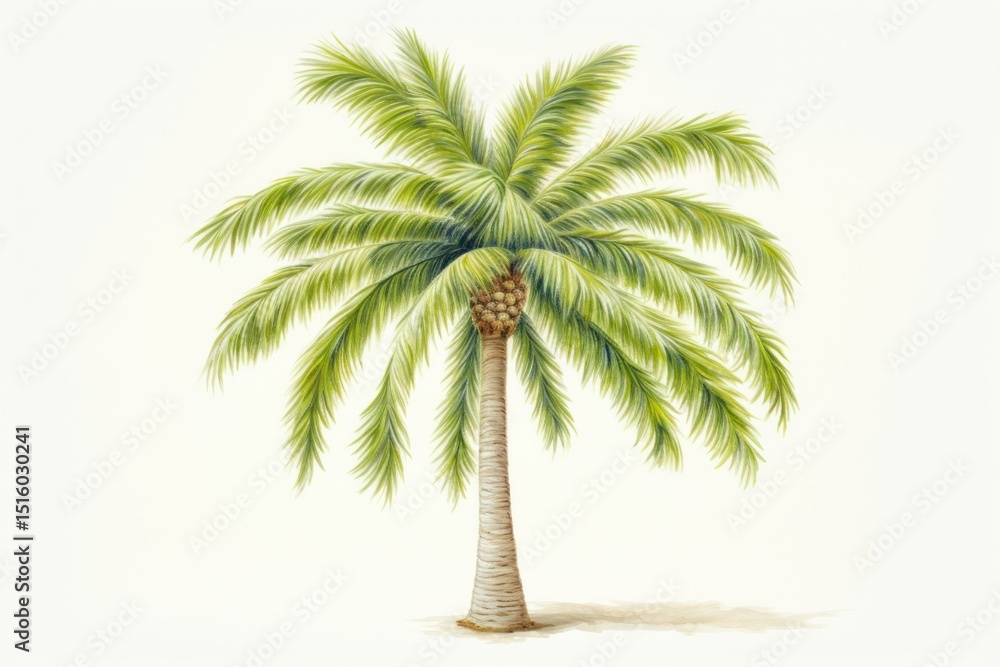 Obraz premium Palm tree plant arecaceae tropics.